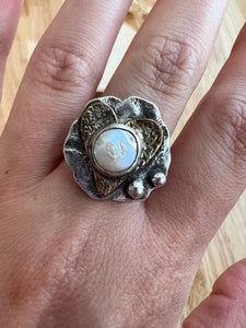 Abril Freshwater Pearl Ring, size 7