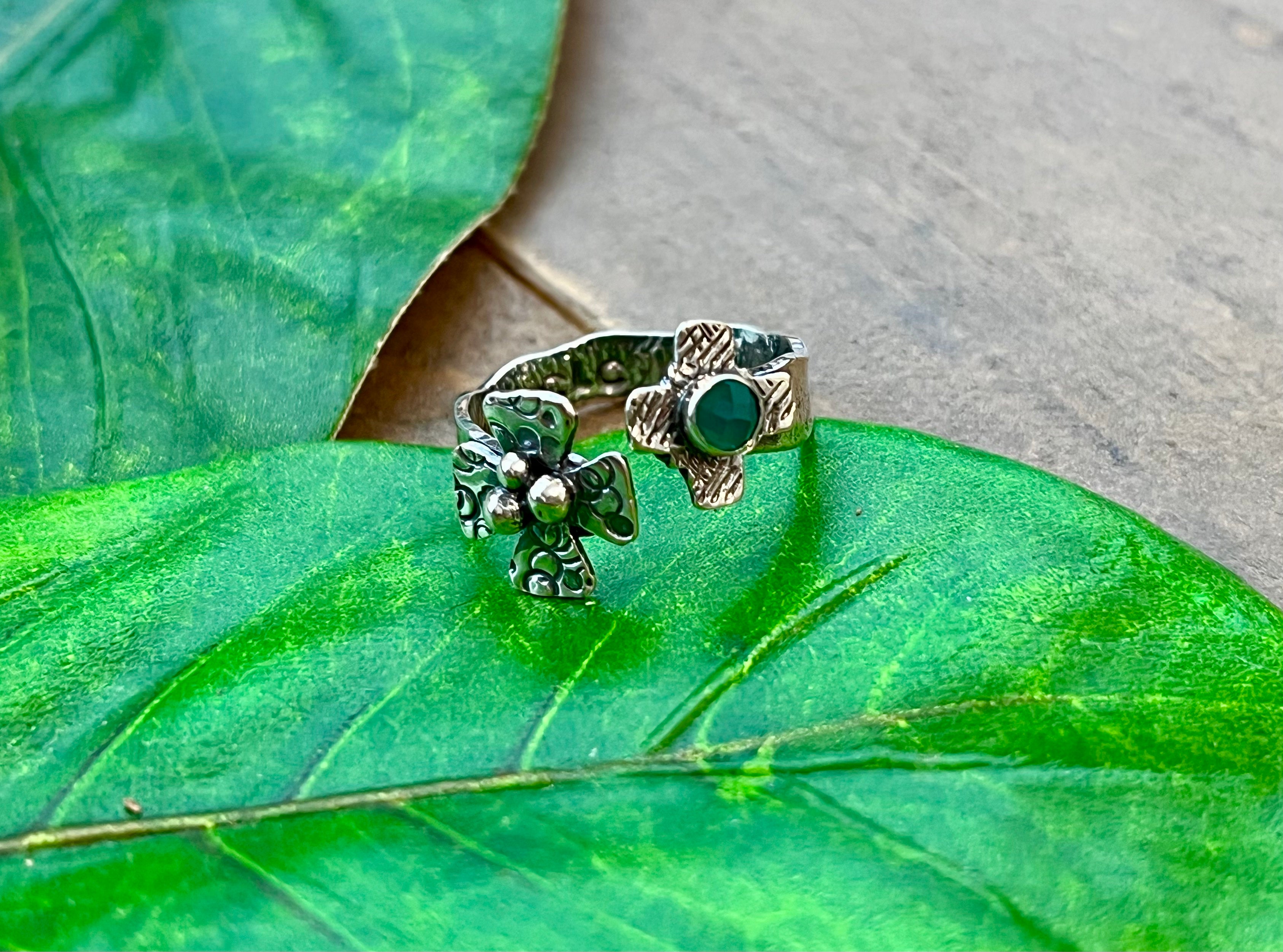 El Coro Ring (green onyx)