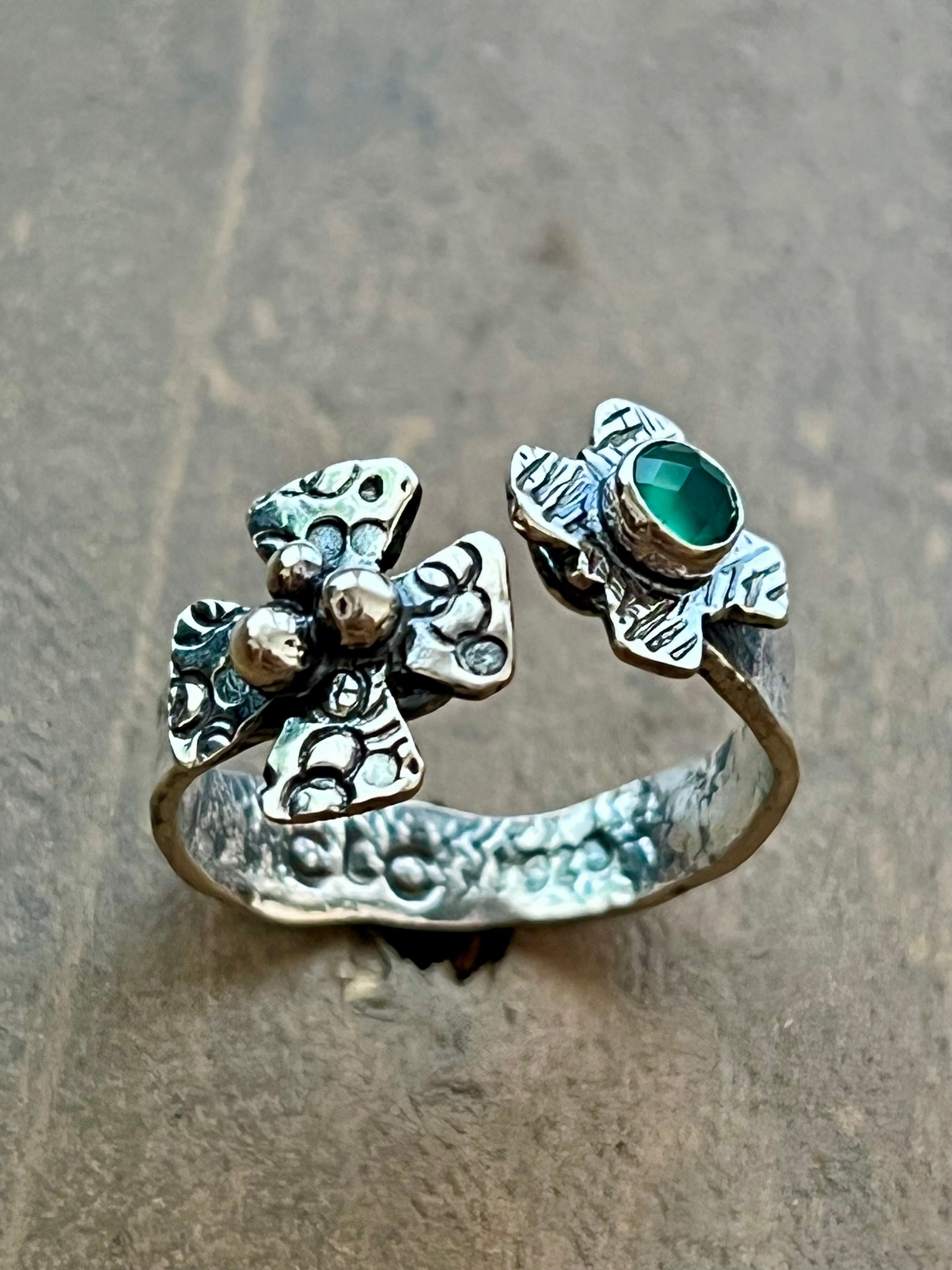 El Coro Ring (green onyx)