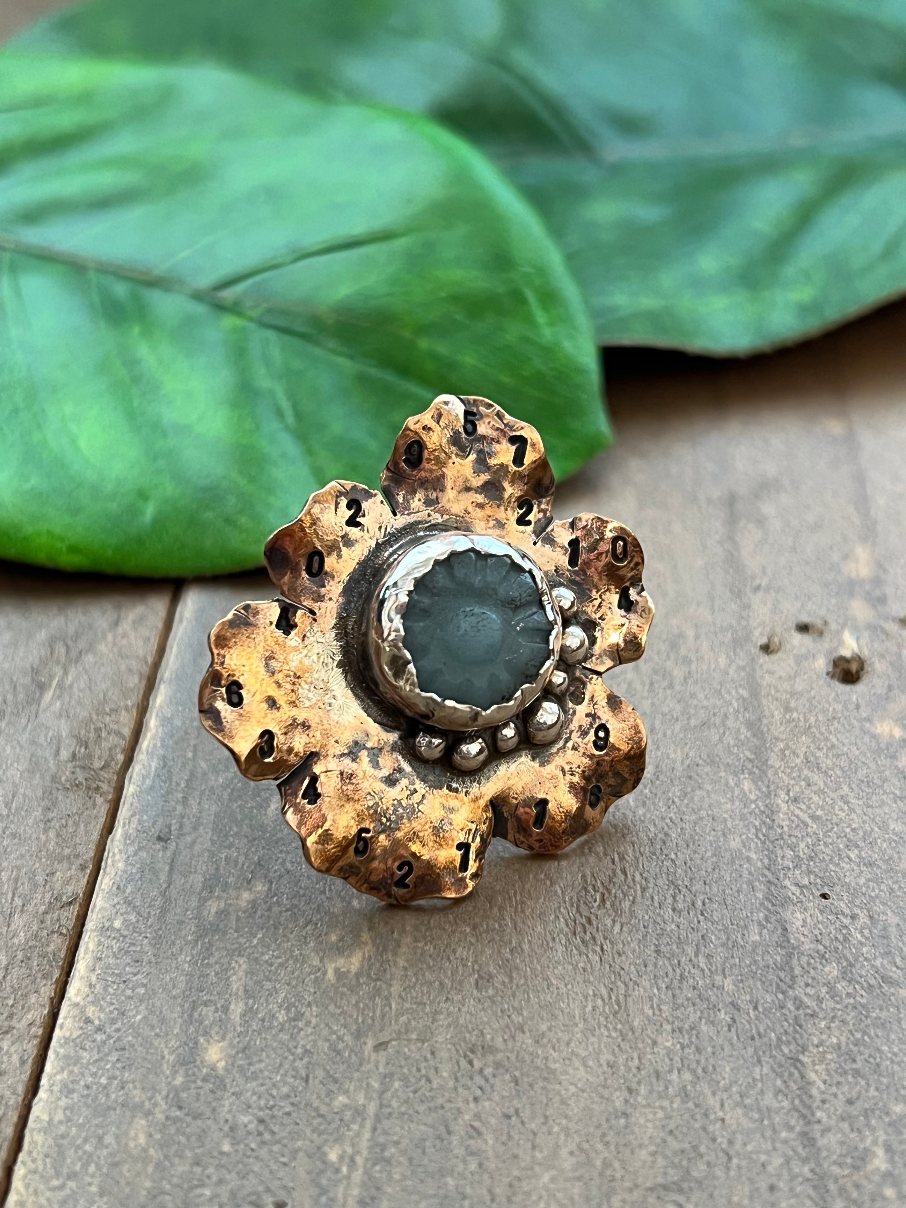 Bronze Flower Ring