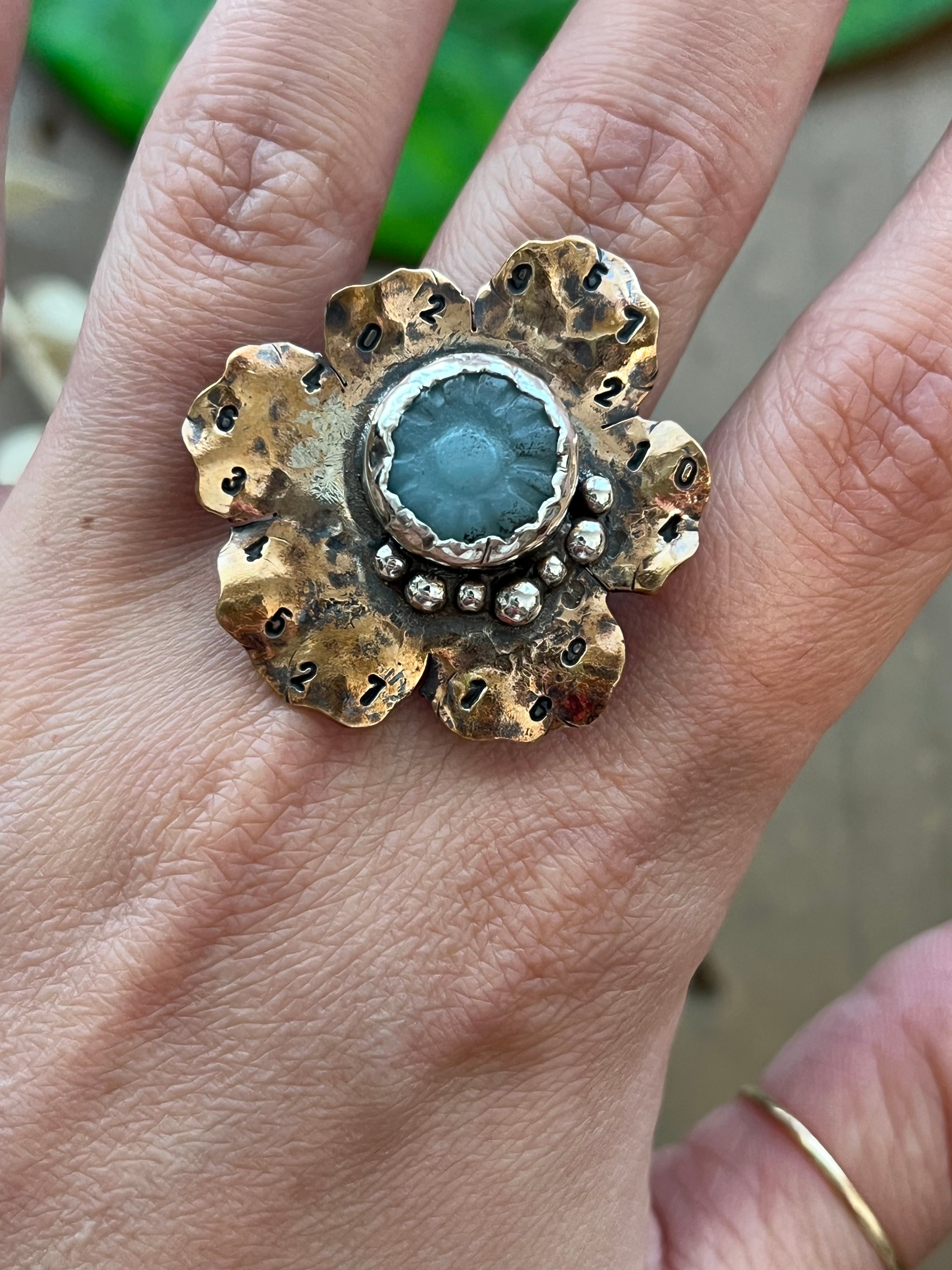 Bronze Flower Ring