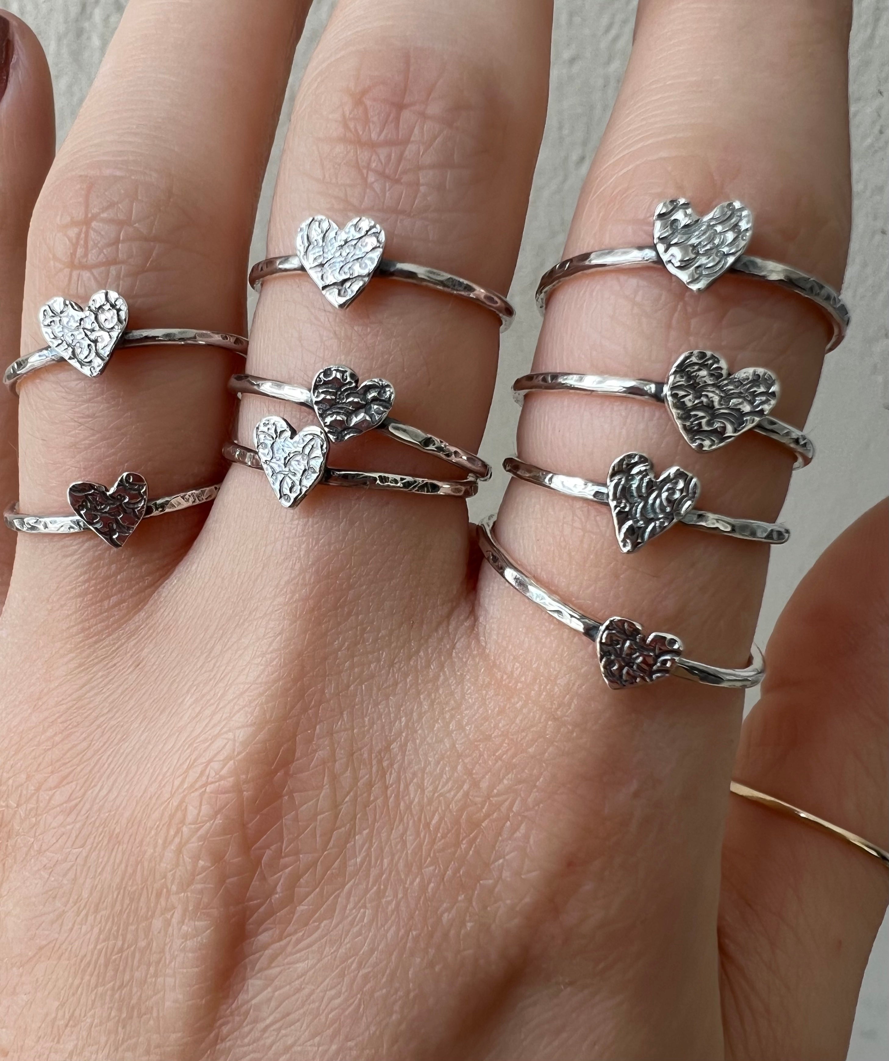 De Corazón Stacking Ring